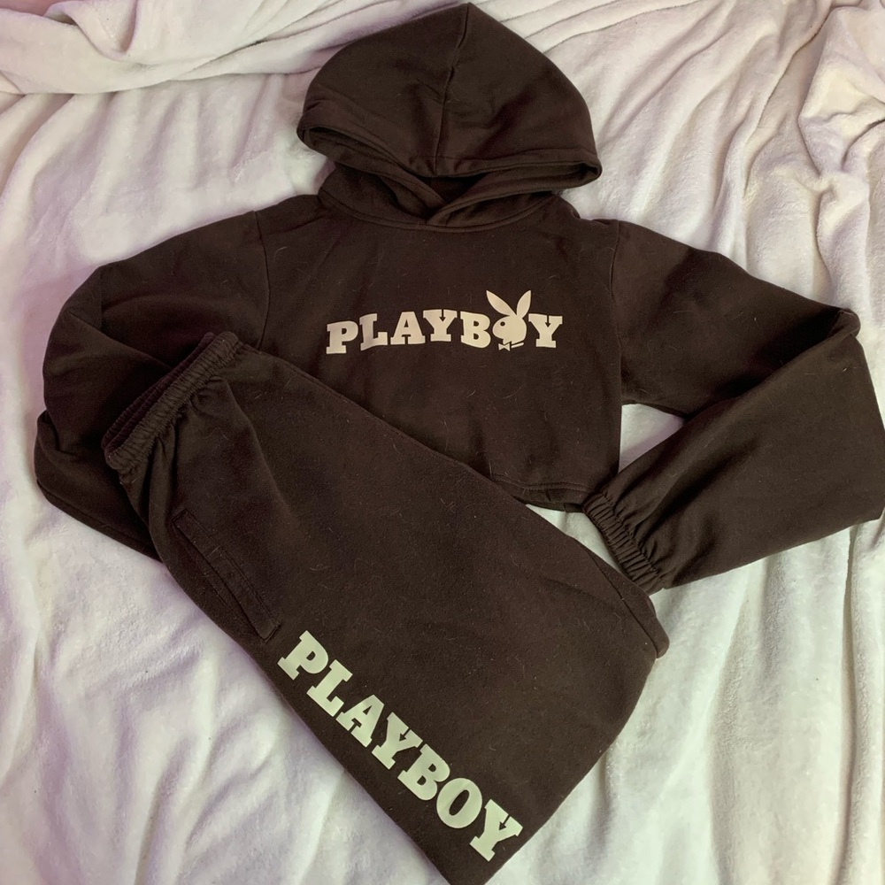 Playboy Brown Lounge Set